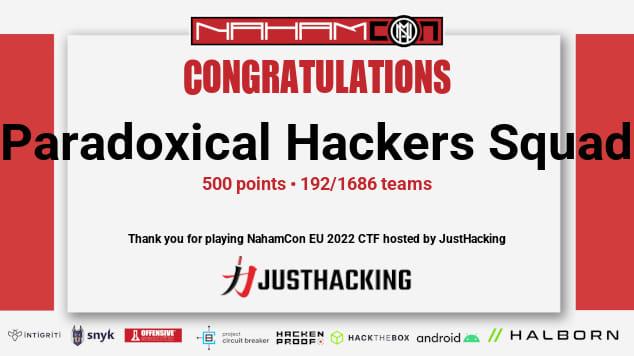 NahamCon CTF 2022 certificate